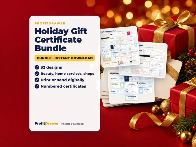 Holiday Gift Certificate Bundle