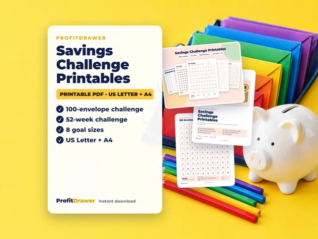 Savings Challenge Printables
